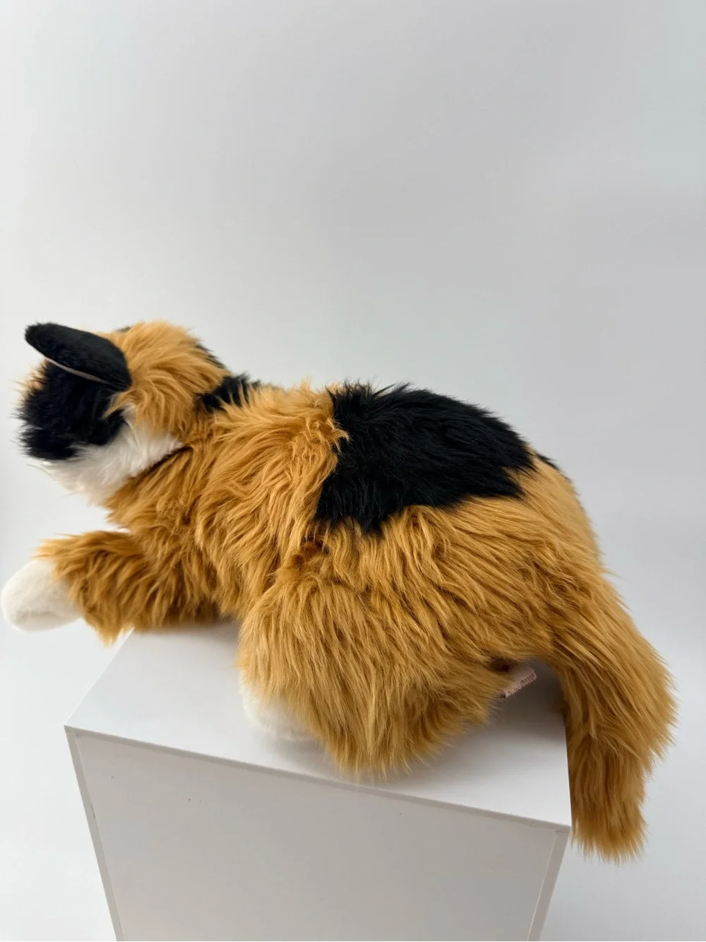 Ty Calico Cat Plush Toy in White, Orange-Brown, and Black